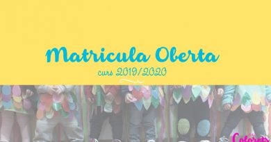 El C.E.I Colorets abre el periodo de matrícula El C.E.I Colorets abre el periodo de matrícula