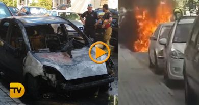 Se incendia un coche en el Paseo del Saladar Se incendia un coche en el Paseo del Saladar