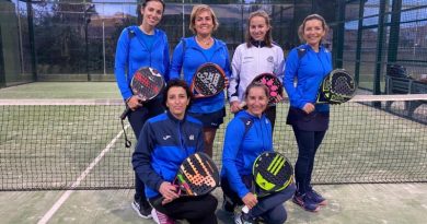 Las chicas del equipo de pádel del Club de Tenis Dénia vencen al Calp Luxepadel