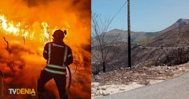 Estabilizado el incendio de la Vall d’Ebo