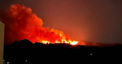 Más de 2.200 hectáreas quemadas en el incendio de Vall d’Ebo