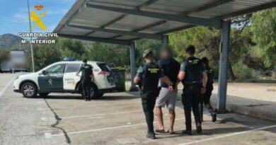 Detenido un fugitivo internacional en Pedreguer  acusado de la importación de más de una tonelada de cocaína y tenencia ilícita de armas de fuego