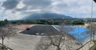 Las tercera pista de Madrigueres preparada para su renovación Las tercera pista de Madrigueres preparada para su renovación