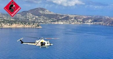 Rescatan en helicóptero a una joven herida tras salirse de la senda en el Peñón de Ifach