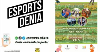 Dénia abre las inscripciones para participar en la VIII Jornada Olímpics Dénia abre las inscripciones para participar en la VIII Jornada Olímpics