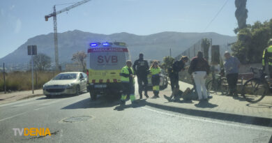 Un ciclista sufre un accidente en el Camí del Cementerí Un ciclista sufre un accidente en el Camí del Cementerí