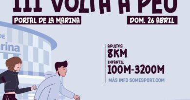 III Volta a Peu de Portal de la Marina, una carrera solidaria en beneficio de la asociación Marina TEA