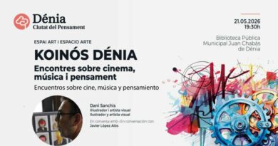Dénia Ciutat del Pensament organiza un encuentro con el ilustrador y artista visual Dani Sanchis