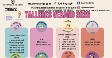 Dénia impulsa una nueva edición de los talleres de verano de Llunàtics y Dinàmics