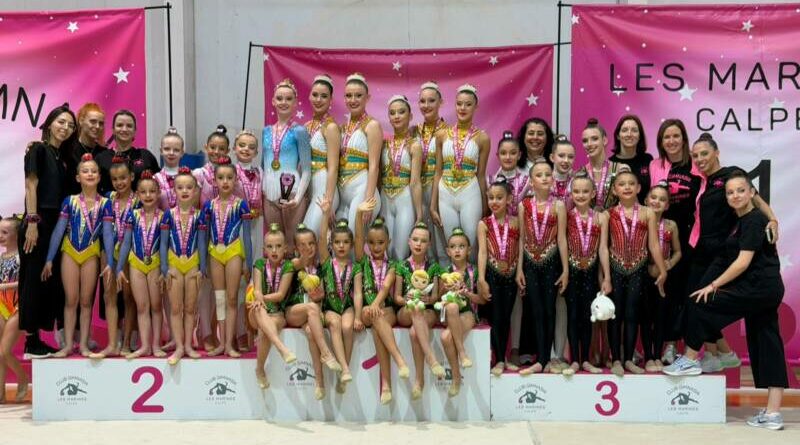 Más de 300 gimnastas se dan cita en el gran trofeo nacional Les Marines