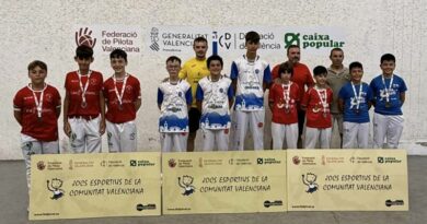 La Escuela Municipal de Pilota de Ondara campeona autonómica La Escuela Municipal de Pilota de Ondara campeona autonómica