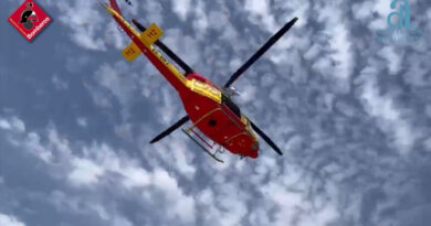 Rescatado en helicóptero un hombre de 78 años en el Castell de la Granadella