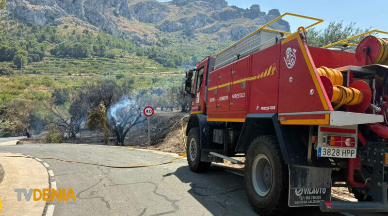 La rápida intervención en el incendio forestal en la Vall de la Gallinera permite controlar las llamas en menos de dos horas La rápida intervención en el incendio forestal en la Vall de la Gallinera permite controlar las llamas en menos de dos horas