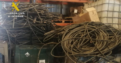 La Guardia Civil investiga a dos trabajadores de telecomunicaciones en Xàbia por la sustracción de cable telefónico