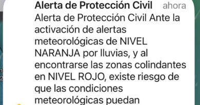 Salta la alerta de Protección Civil ante la activación del nivel naranja por lluvias