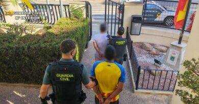 La Guardia Civil detiene en Calp a dos hombres acusados de robo y agresión